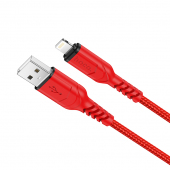 Cablu Date si Incarcare USB la Lightning HOCO X59 Victory, 1 m, 2.4A, Rosu 