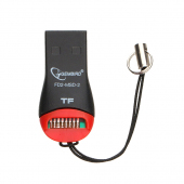 Cititor Card USB Gembird, microSD, USB 2.0, Negru Rosu FD2-MSD-3 