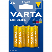 Baterie Varta Longlife 4106, AA / LR6, Set 6 bucati