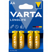 Baterie Varta Longlife 4906, AA/ LR6 / 1.5V, Set 4 bucati, Alkaline 