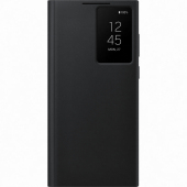 Husa Samsung Galaxy S22 Ultra 5G S908, S-View Flip Cover, Neagra EF-ZS908CBEGEE 
