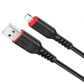 Cablu Date si Incarcare USB la Lightning HOCO X59 Victory, 1 m, 2.4A, Negru 