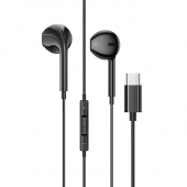 Handsfree Casti EarBuds Borofone BM60, Cu microfon, USB Type-C, 1.2m, Negru 
