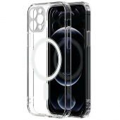 Husa MagSafe pentru Apple iPhone 13 Pro, OEM, Magnetic Antisoc, Transparenta