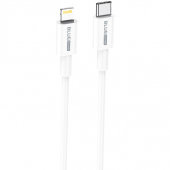 Cablu Date si Incarcare USB-C - Lightning BLUE Power BBX36, 18W, 1m, Alb