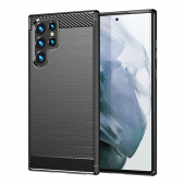 Husa pentru Samsung Galaxy S22 Ultra 5G S908, OEM, Carbon, Neagra