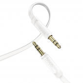 Cablu Audio 3.5 mm la 3.5 mm HOCO UPA16 AUX, 1 m, Alb 