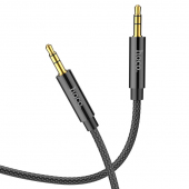 Cablu Audio 3.5 mm la 3.5 mm HOCO UPA19, AUX, 1 m, Negru 