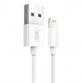 Cablu Date si Incarcare USB la Lightning, XO Design NB47, 1 m, 2.4 A, Alb 