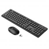 Kit Tastatura Mouse Wireless HOCO GM17, Neagra 