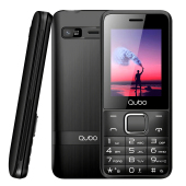 Telefon mobil QUBO X-229, 2.44 inch, Dual SIM, 2G, Negru QUBO-X229-BK