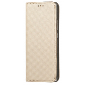 Husa Piele Ecologica OEM Smart Magnet pentru Samsung Galaxy A53 5G, Aurie 