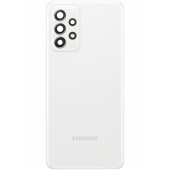 Capac Baterie Samsung Galaxy A52s 5G A528 / A52 5G A526 / A52 A525, Cu Geam Blitz - Geam Camera Spate, Alb (Awesome White), Swap