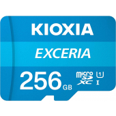 Card Memorie microSDXC KIOXIA Exceria (M203), 256Gb, Clasa 10 / UHS-1 U1, cu Adaptor LMEX1L256GG2