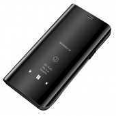 Husa pentru Samsung Galaxy A22 5G A226, OEM, Clear View, Neagra