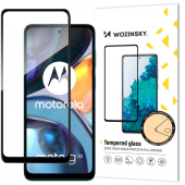 Folie de protectie Ecran WZK pentru Motorola Moto G22, Sticla securizata, Full Glue, Neagra