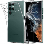 Husa pentru Samsung Galaxy S22 Ultra 5G S908, Spigen, Liquid Crystal, Transparenta ACS03912