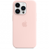Husa Silicon Apple iPhone 14 Pro, MagSafe, Roz (Chalk Pink) MPTH3ZM/A 