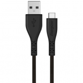 Cablu Date si Incarcare USB-A - USB-C Energizer Lifetime, 18W, 1.2m, Negru C41C2AGBKT