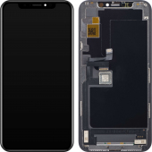 Display cu Touchscreen JK pentru Apple iPhone 11 Pro, cu Rama, Versiune LCD In-Cell, Negru