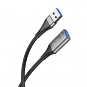 Prelungitor USB XO Design NB220, USB 3.0, Mama - Tata, 2 m, Negru 