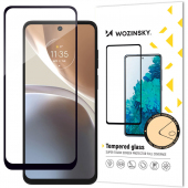 Folie de protectie Ecran WZK pentru Motorola Moto G32, Sticla securizata, Full Glue, Neagra