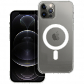 Husa TPU OEM Clear Mag pentru Apple iPhone 12 Pro Max, MagSafe, Transparenta 