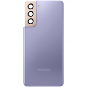 Capac Baterie Samsung Galaxy S21 G991, cu Geam Camera Spate, Mov, Swap