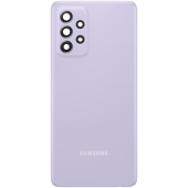 Capac Baterie Samsung Galaxy A52s 5G A528 / A52 5G A526 / A52 A525, Cu Geam Blitz - Geam Camera Spate, Mov (Awesome Purple), Swap