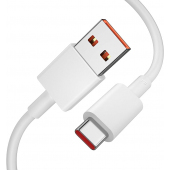 Cablu Date si Incarcare USB-A - USB-C Xiaomi, 120W, 1m, Alb 