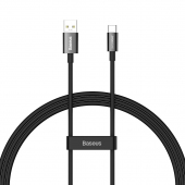 Cablu Date si Incarcare USB-A - USB-C Baseus Superior Series, 65W, 1m, Negru 