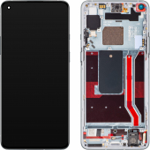 Display cu Touchscreen OnePlus 8T, cu Rama, Argintiu (Lunar Silver), Service Pack 2011100215 