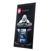 Folie de protectie Ecran Privacy OEM pentru Honor 70 Lite / X6 / X8 5G, Sticla Securizata, Edge Glue 