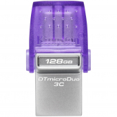 Memorie Externa USB-A 3.2 / USB-C Kingston microDuo 3C, 128Gb DTDUO3CG3/128GB 