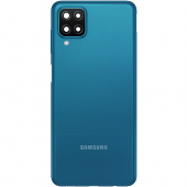 Capac Baterie Samsung Galaxy A12 Nacho A127, Cu Geam Camera Spate, Albastru, Swap 