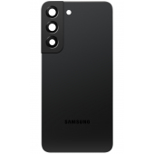 Capac Baterie Samsung Galaxy S22 5G S901, Cu Geam Camera Spate, Negru (Phantom Black), Swap 