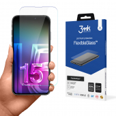 Folie de protectie Ecran 3MK FlexibleGlass pentru Apple iPhone 15 Pro Max, Sticla Flexibila, Full Glue 