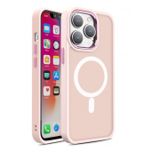 Husa MagSafe pentru Apple iPhone 15 Pro Max, OEM, Color Matte, Roz 