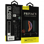 Folie de protectie Ecran Privacy OEM pentru Samsung Galaxy S23 Ultra S918, Sticla Securizata, Edge Glue