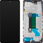 Display cu Touchscreen Xiaomi Redmi Note 12 Pro+, cu Rama, Negru (Obsidian Black), Service Pack 560001M16U00