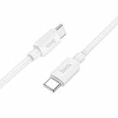 Cablu Date si Incarcare USB-C - USB-C HOCO X96, 60W, 1m, Alb 