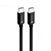 Cablu Date si Incarcare USB-C - USB-C Forcell C338, 60W, 3m, Negru 