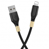 Cablu Date si Incarcare USB-A - Lightning Borofone BX92 Advantage, 18W, 1m, Negru 