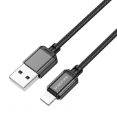 Cablu Date si Incarcare USB-A - Lightning Borofone BX87 Sharp, 18W, 1m, Negru 