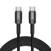 Cablu Date si Incarcare USB-C - USB-C Tech-Protect Ultraboost EVO, 100W, 3m, Negru 