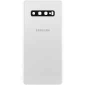 Capac Baterie Samsung Galaxy S10+ G975, Alb (Ceramic White), Service Pack GH82-18867B 