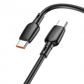 Cablu Date si Incarcare USB-C - USB-C Borofone BX93, 100W, 1m, Negru 