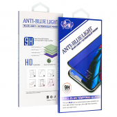 Folie de protectie Ecran Anti Blue Light OEM pentru Samsung Galaxy A12 A125 / M12 M127 / A12 Nacho A127, Sticla Securizata, Full Glue, Neagra