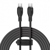 Cablu Date si Incarcare USB-C - USB-C Baseus Pudding, 100W, 2m, Negru 