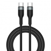 Cablu Date si Incarcare USB-C - USB-C WiWu Wi-C017, 100W, 1.2m, Negru 